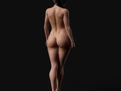 Realistic Woman Character Unreal Engine Ready Low-poly 3D model