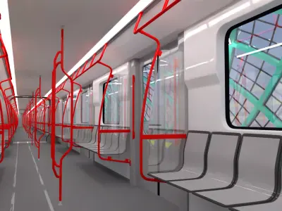 Sofia metro station 3D model