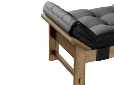 Straddle Ottoman 3D model