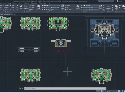 0152 - Courthouse Architecture Project - 2D Drawings-3D Files 3D model