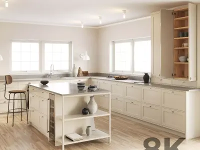 polypasta - Scandinavian Kitchen Scene 8K 3D model