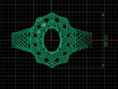 Simple Ladies Ring Latest Design 3D print model