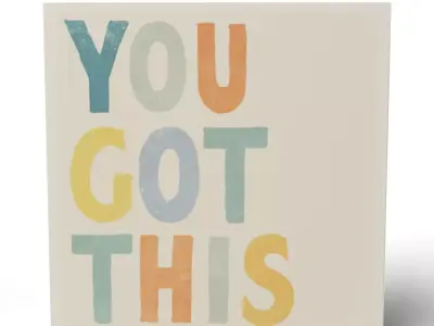 You Got This Motivational Canvas Wall Art 3D model