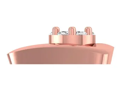 Triangle Shaped Women Stud Earrings 3dm STL OBJ Render Details 3D print model