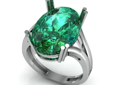 ruby ring  Free 3D print model