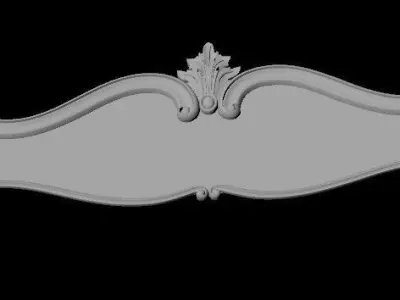 bed headboard and footboard 3D model