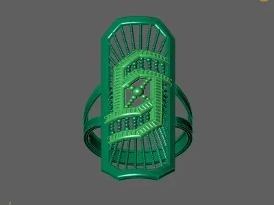 Women Long Ring Ready STL 3DM Models Womens Ring Long models 3D print model purchase