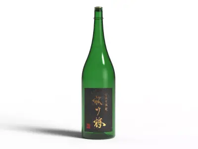 Japnese sake bottle 3D model