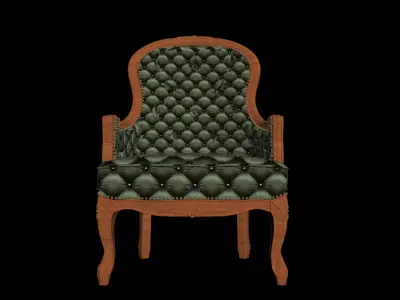 Luxury Office Chair Low-poly 3D model