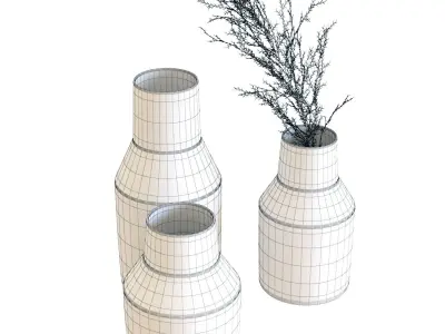 Crate and Barrel Lemont Vases 3D model
