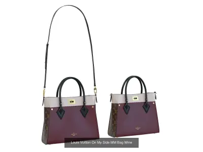 Louis Vuitton On My Side MM Bag  3D Model Pack