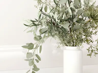 Green Bouquet 3D model