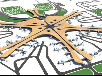 Beijing Daxing International Airport 3D model