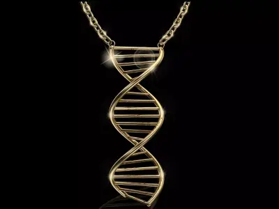 3D Necklace  Pendant DNA  Model Ready to 3DPrint 3D print model