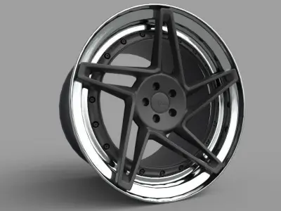 Rotiform CHD-T Wheels Game Ready Print Ready 3D print model