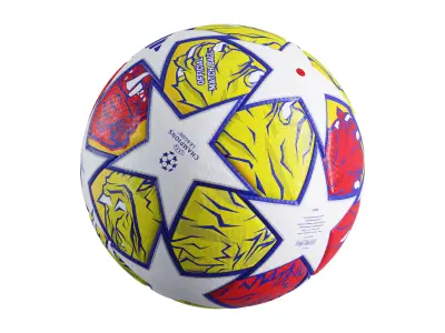 Adidas 2024 Champions League London Final Ball Low-poly 3D model