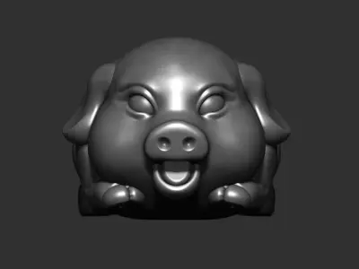 baby pig 3D print model