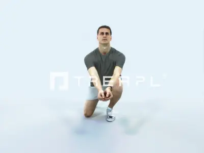 Romance 03C Volleyball Digging Sports Man Low-poly 3D model