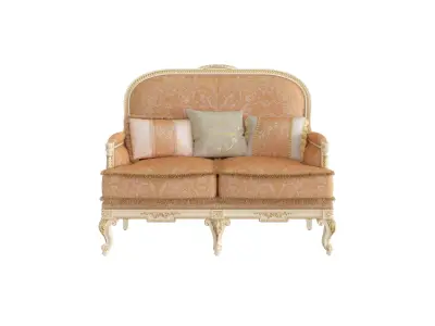 Refined royal loveseat by Modenese 3D model