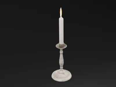 Candle Holder Low-poly 3D model