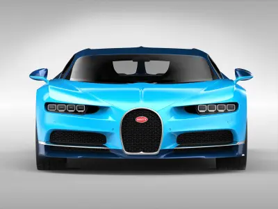 Bugatti Chiron 2017 3D model