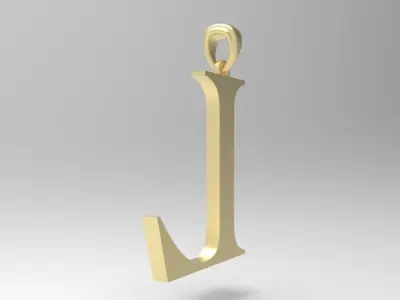 Alphabet Latin L 3D print model