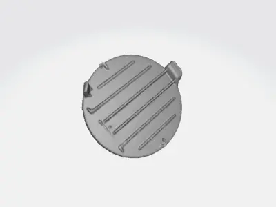 Hyundai Steria Front Bumper tow cover 3D print model