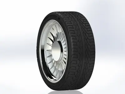 Custom wheels Colorado Customs The Caddy 20inch for scale model 3D print model