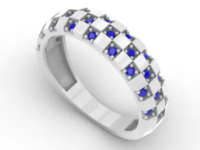 Jewelry Diamond Ring Model RG103 Free 3D print model