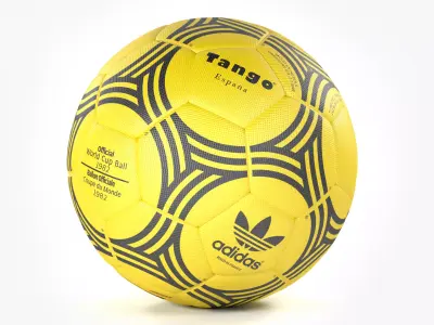 Tango Espana Official World Cup 1988 Soccer Ball Low-poly 3D model