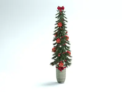 Christmas Tree - Thin and Long 3D Model 3D model
