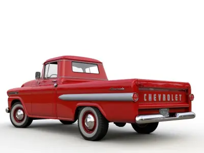 CHEVY 3100 APACHE PICKUP TRUCK  FLEETSIDE 1958 3D model
