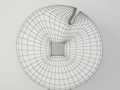 Cincel Chiseled Coin on Stand 3D model