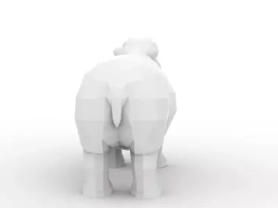 Hippo Low-Poly 3D Printable 3D print model