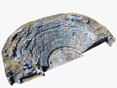 Roman Theatre Ruins Scan 3D model