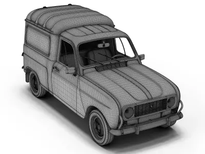 Renault 4 Fourgonnette 3D model