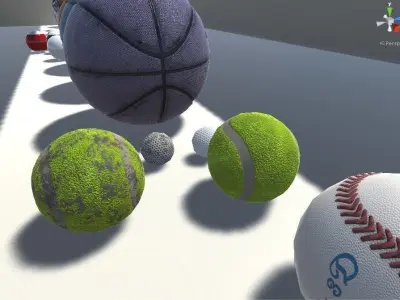 Balls I  All Sports Free low-poly 3D model