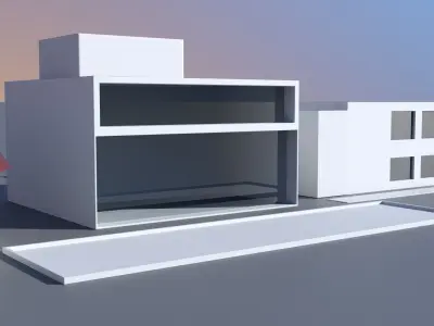 Stores Free low-poly 3D model