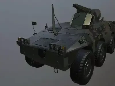 Puma 6x6 PBR 3D model 3D model