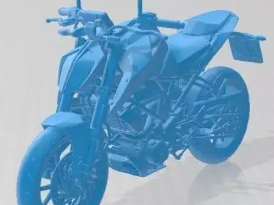 KTM Duke 390 2020 Printable Motorbike 3D print model