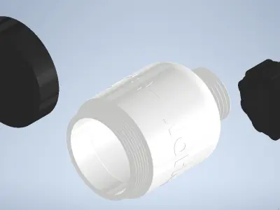 Mini Pre workout jar  Protein carrier  3D print model