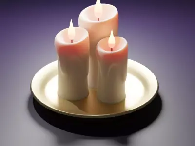 Candle Pack 3D model