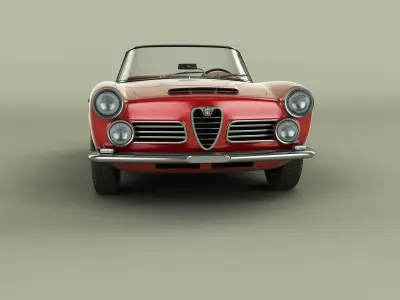 Alfa Romeo 2600 Touring Spider 3D model