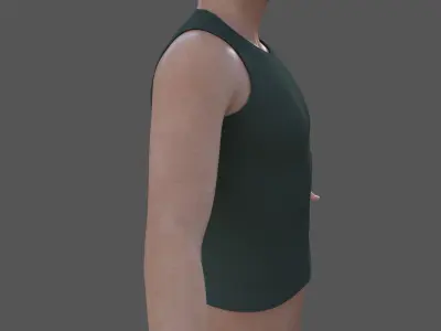 Simple Sport Tank Top Free low-poly 3D model