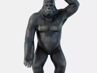 Figurine Gorilla 2 3D model