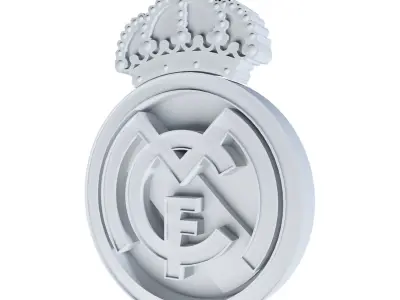 real madrid logo 3D print model