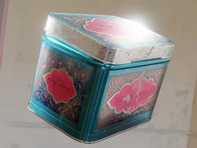 Soviet Russia Tea Leaf Coffee Tin Decoration  3D model