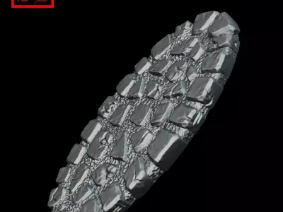 Platform for figures 3D print model