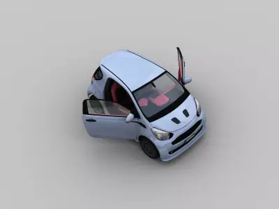 Aston Martin Cygnet Low-poly 3D model