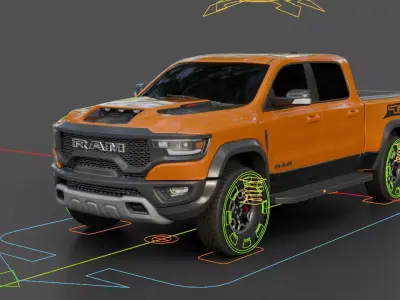 2020 Dodge RAM 1500 TRX 3D model